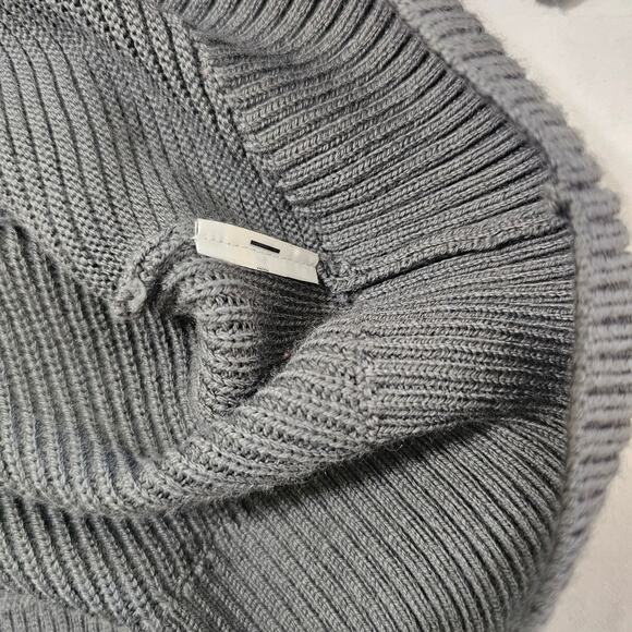 ATHLETA Hanover V-neck Merino Wool Ribbed Knit Sweater Gray Size XXS - Picture 7 of 7
